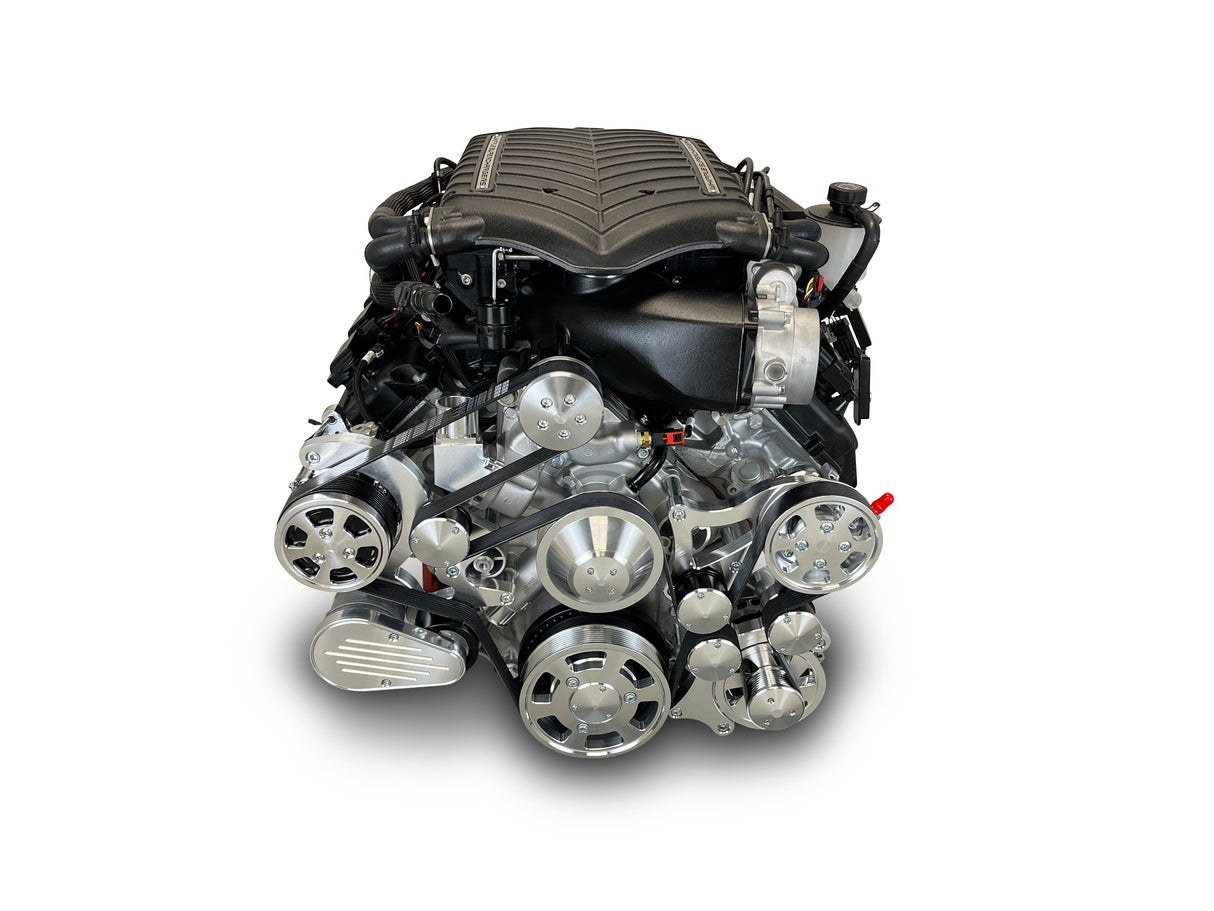 Chrysler Hemi Compatible 426 c.i. Pro Series Engine - 872 Horsepower - Deluxe Dressed - Polished Pulley Kit - Supercharged