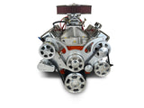 GM Big Block Compatible 502 c.i. Pro Series Engine - 627 Horsepower - Deluxe Dressed -Polished Pulley Kit - Carbureted