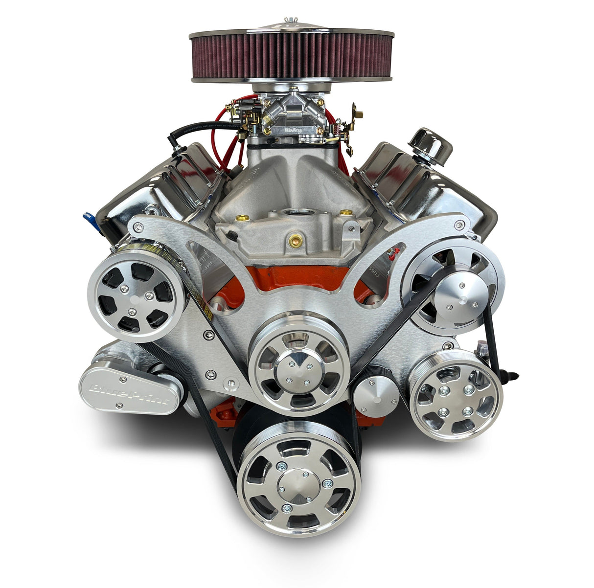 GM Big Block Compatible 540 c.i. Pro Series Engine - 670 Horsepower - Deluxe Dressed - Polished Pulleys - Carbureted