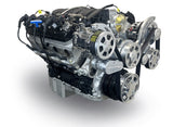 GM LS Compatible 376 c.i. Pro Series Engine - 530 Horsepower - Deluxe Dressed - Polished Pulley Kit - Holley Terminator X EFI System