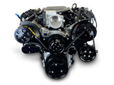 GM LS Compatible 376 c.i. Pro Series Engine - 510 Horsepower - Deluxe Dressed - Black Pulley Kit - Holley Terminator X EFI System
