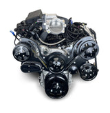 GM LS Compatible 427 c.i. Pro Series Engine - 600 Horsepower - Deluxe Dressed - Black Pulley Kit - Holley Terminator X EFI System