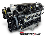 GM LS Compatible 427 c.i. Pro Series Engine - 585 Horsepower - Deluxe Dressed - Black Pulley Kit - Holley Terminator X EFI System
