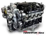 GM LS Compatible 427 c.i. Pro Series Engine - 585 Horsepower - Deluxe Dressed - Polished Pulley Kit - Holley Terminator X EFI System