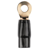 0AWG Gold Plated Ring Terminal, Black (PTRX-0BLK) Audiopipe