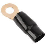 0AWG Gold Plated Ring Terminal, Black (PTRX-0BLK) Audiopipe