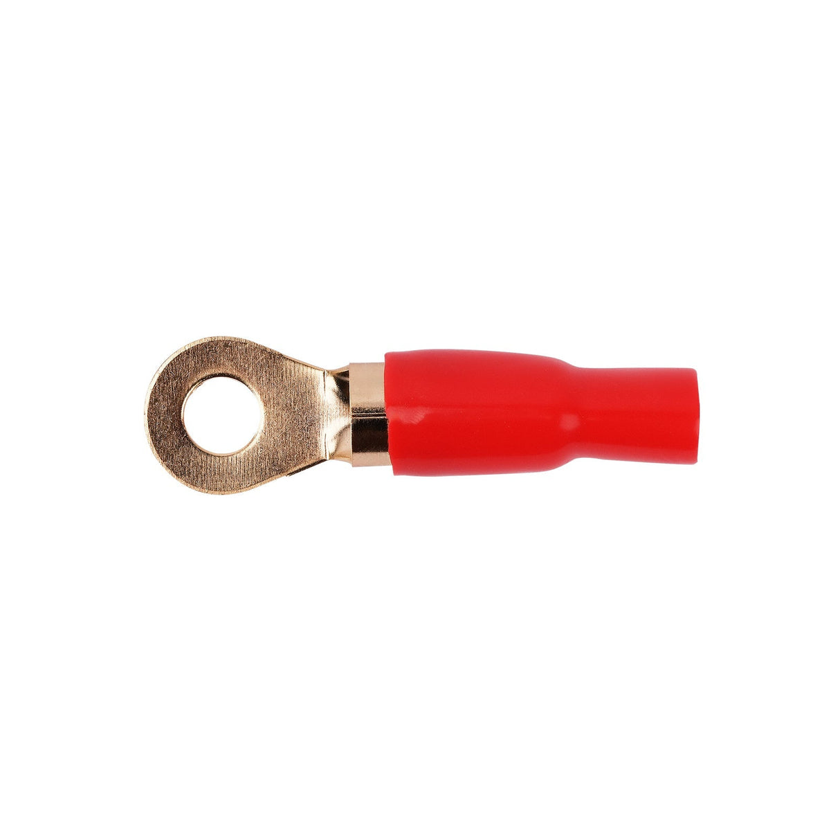 0AWG Gold Plated Ring Terminal, Red (PTRX-0RED) Audiopipe