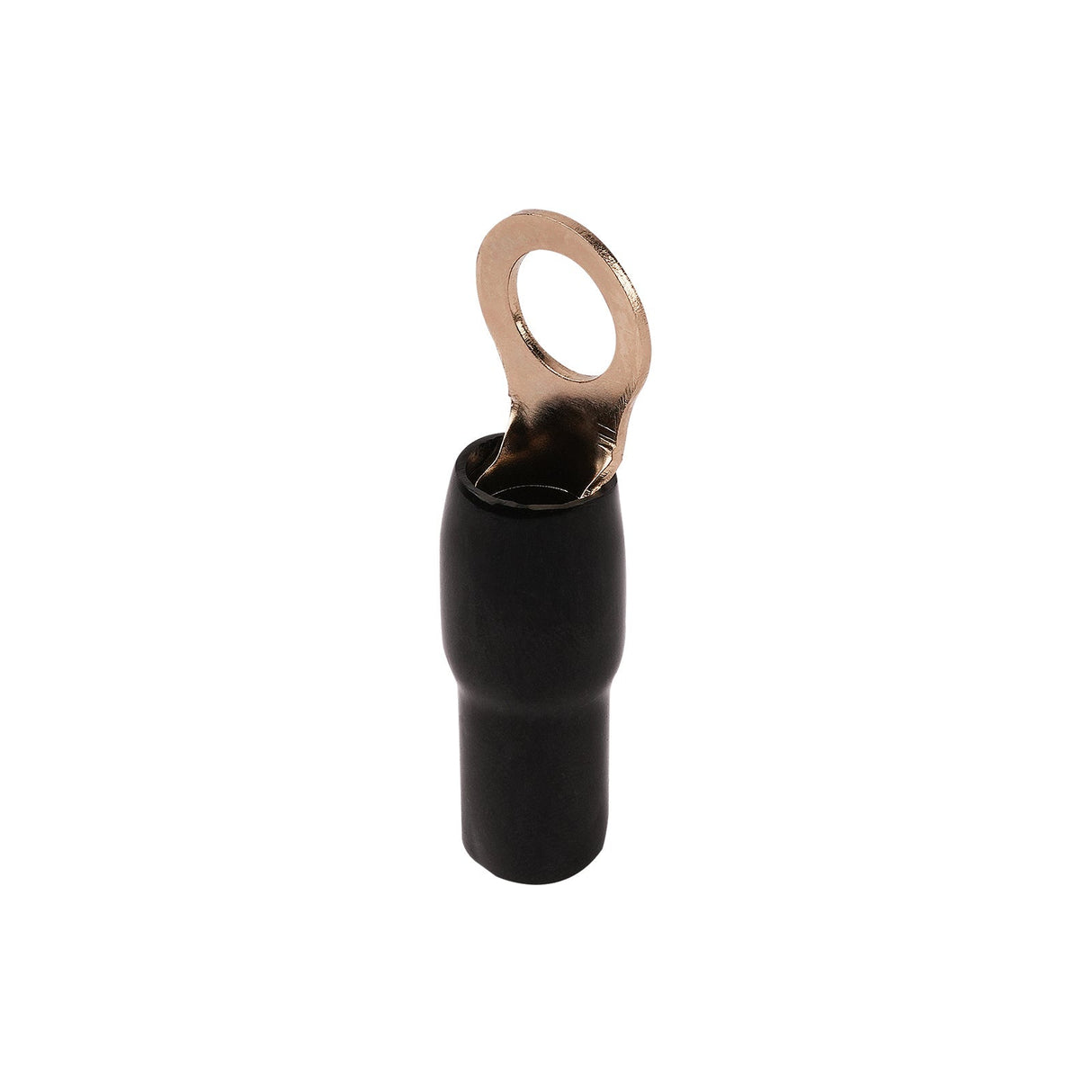 4AWG Gold Plated Ring Terminal, Black (PTRX-4BLK) Audiopipe