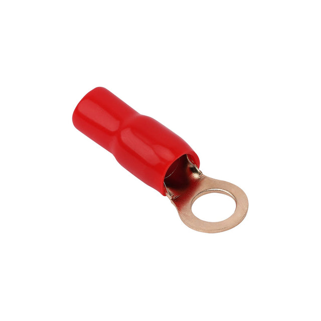 4AWG Gold Plated Ring Terminal, Red (PTRX-4RED) Audiopipe