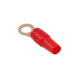 4AWG Gold Plated Ring Terminal, Red (PTRX-4RED) Audiopipe