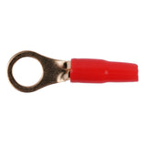 8AWG Gold Plated Ring Terminal, Red (PTRX-8RED) Audiopipe