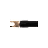 8AWG Gold Plated Spade Terminal, Black (PTSX-8BLK) Audiopipe