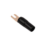 8AWG Gold Plated Spade Terminal, Black (PTSX-8BLK) Audiopipe