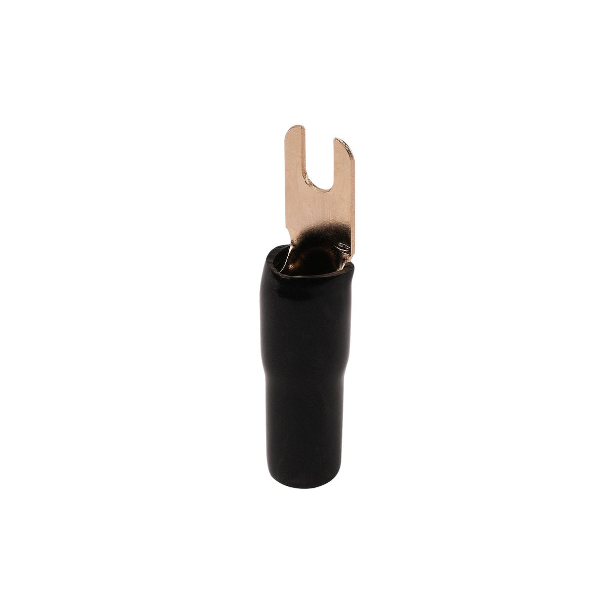 8AWG Gold Plated Spade Terminal, Black (PTSX-8BLK) Audiopipe