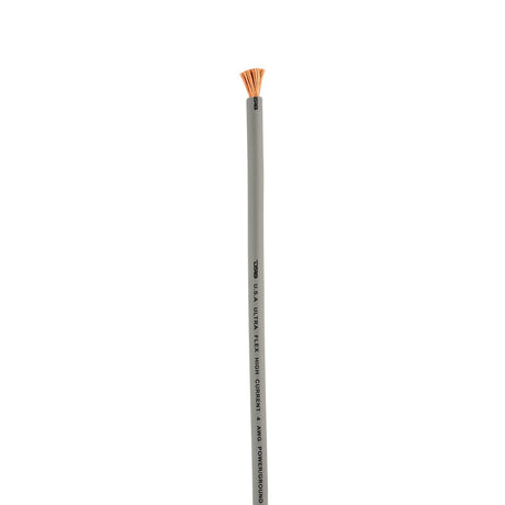 4-GA 100% OFC Ground, Power Cable, 50 Feet -Silver
