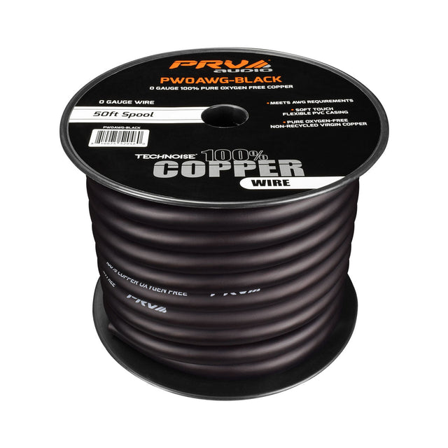 PRV PW0AWG-BLACK 50ft Roll PRV Audio