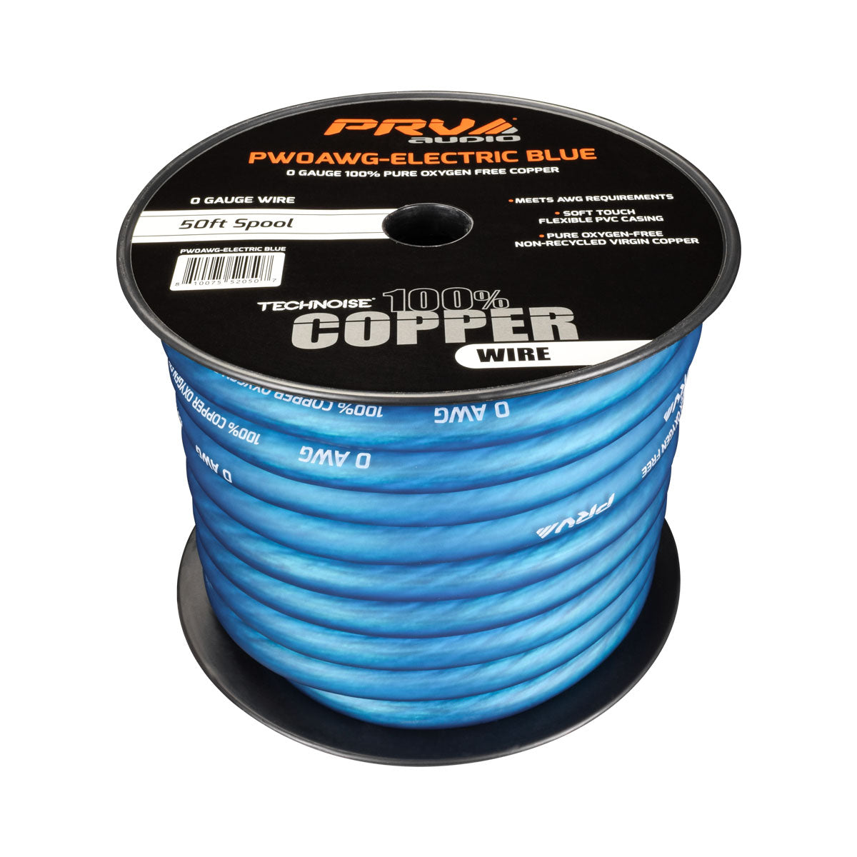 PRV PW0AWG-ELECTRIC BLUE 50ft Roll PRV Audio