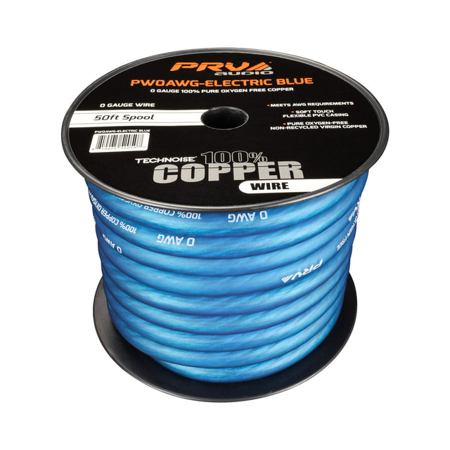 PRV PW0AWG-ELECTRIC BLUE 50ft Roll PRV Audio