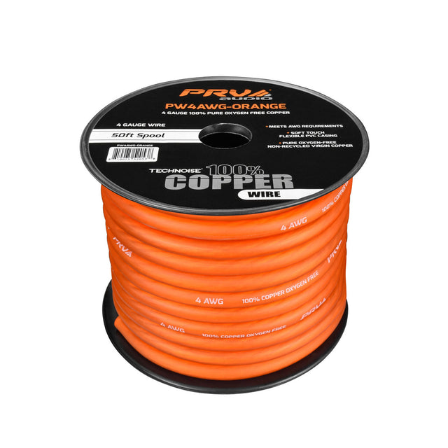 PW4AWG-ORANGE 50ft Roll PRV