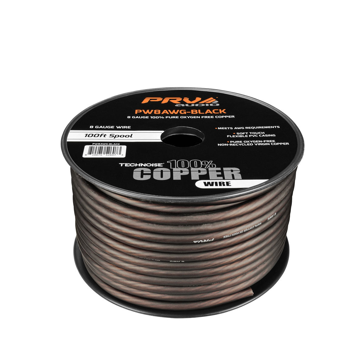 PRV PW8AWG-BLACK 100ft Roll PRV Audio