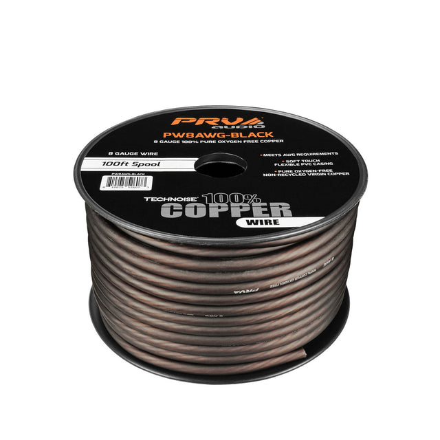 PRV PW8AWG-BLACK 100ft Roll PRV Audio