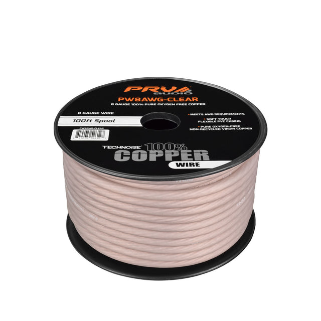 PRV PW8AWG-CLEAR 100ft Roll PRV Audio