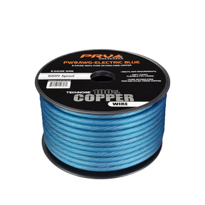 PRV PW8AWG-ELECTRIC BLUE 100ft Roll PRV Audio