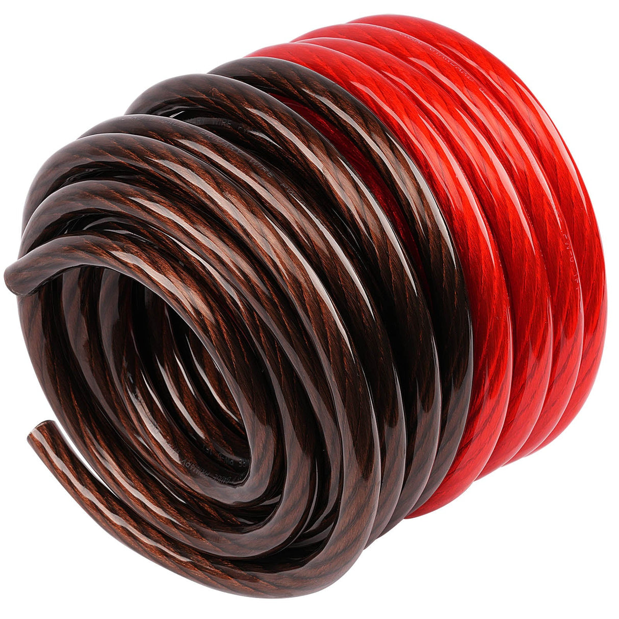 25Ft 4 Gauge Black and 25Ft 4 Gauge Red Primary Wire (PWK-4-25RB) Audiopipe
