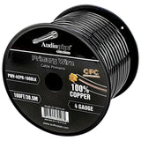 100Ft 4 Gauge Primary Wire (PWV-4CPR-100BLK) Audiopipe