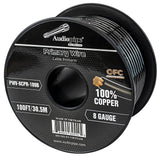 100Ft 8 Gauge Primary Wire (PWV-8CPR-100B) Audiopipe