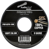 100Ft 8 Gauge Primary Wire (PWV-8CPR-100B) Audiopipe