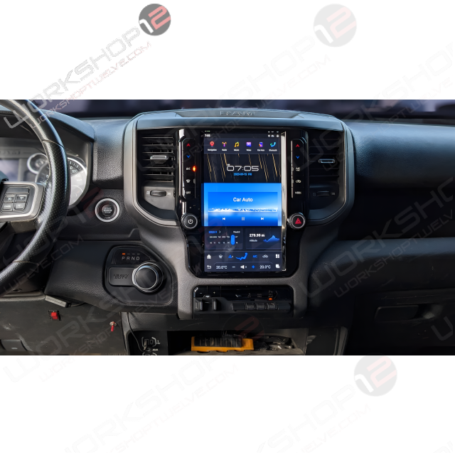 Dodge RAM 2014-2023 Workshop 12 Tesla-Style Screen Workshop 12
