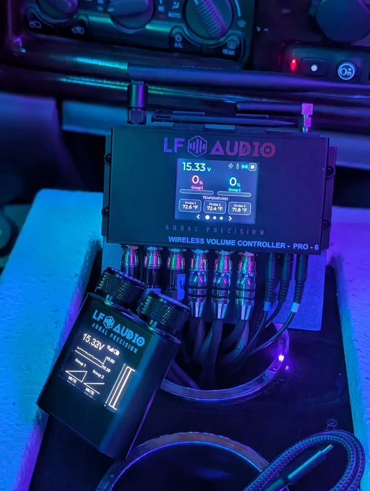 LF Audio WVC PRO 6-Channel Pro Wireless Volume Controller - Dual Knob