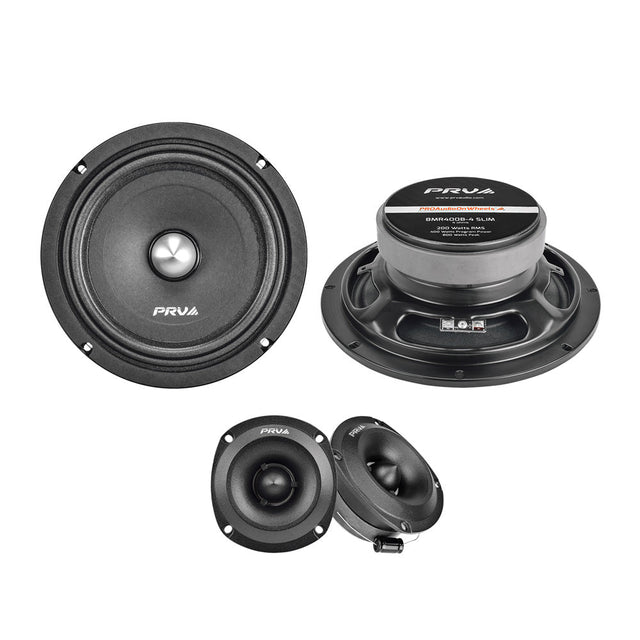 2x 8MR400B-4 SLIM  TW350Ti-4 SLIM (PAIR) PRV Audio