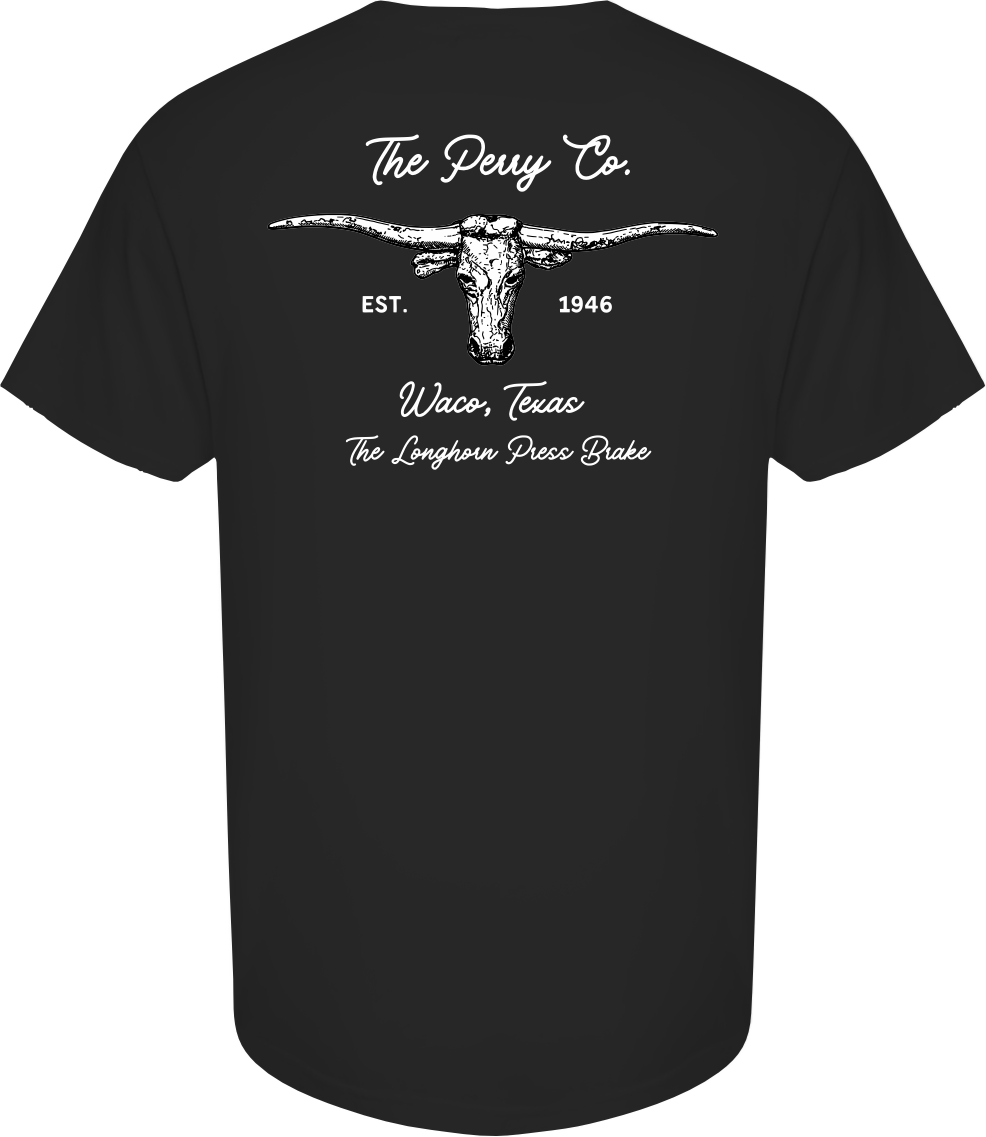 Longhorn Press Brake T-Shirt- District VIT Tee DT6000 Fortress Pro