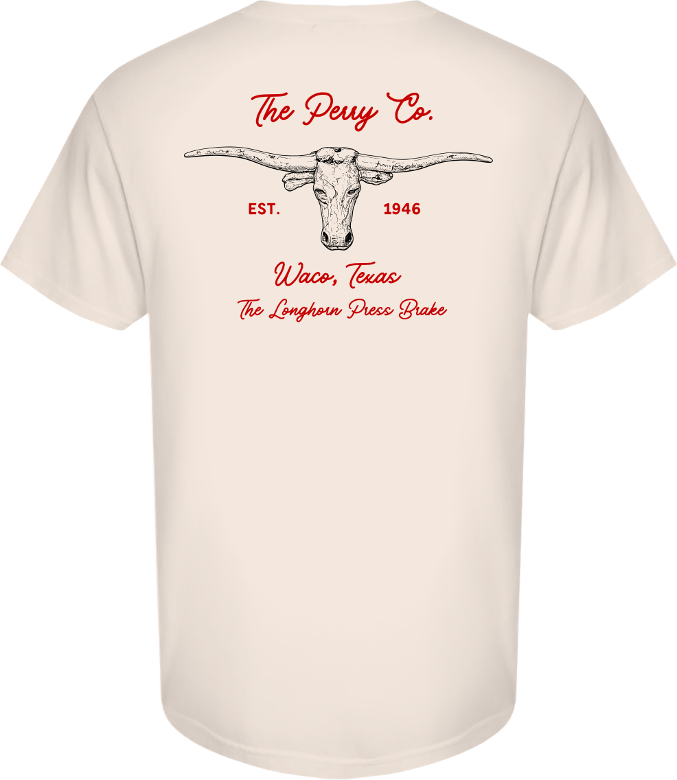 Longhorn Press Brake T-Shirt- Comfort Colors Fortress Pro