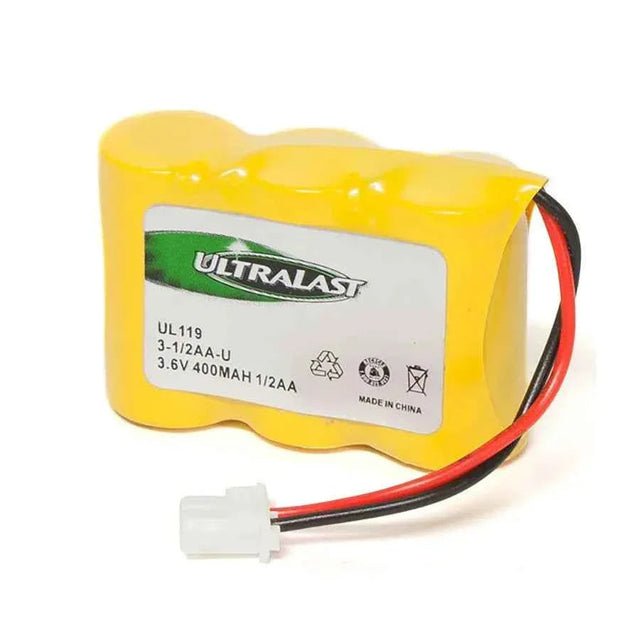Ultralast 3-1/2AA-U, 3-.5AA-U, UL119, 3.6V 400 mAh NI-CAD Cordless Phone Battery UltraLast