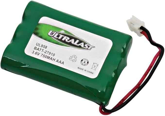 Ultralast UL-958, DOT27910 Rechargeable Replacement Cordless Phone Battery UltraLast