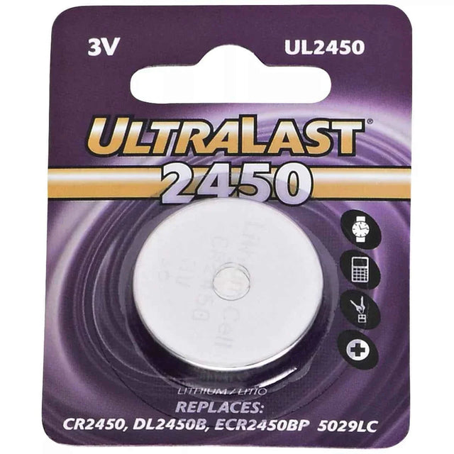 Ultralast UL2450 CR2450 Lithium Coin Cell Battery UltraLast