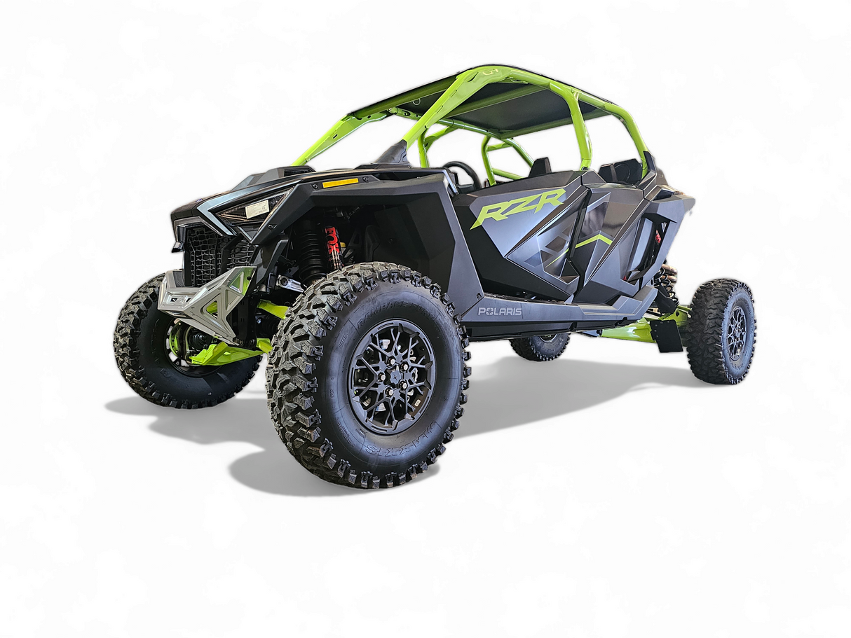 2022-2026 Polaris RZR Pro R, Pro S, Turbo R Machined Billet Front Winch Bumper (Clear Anodize) www.elektricoffroad.com