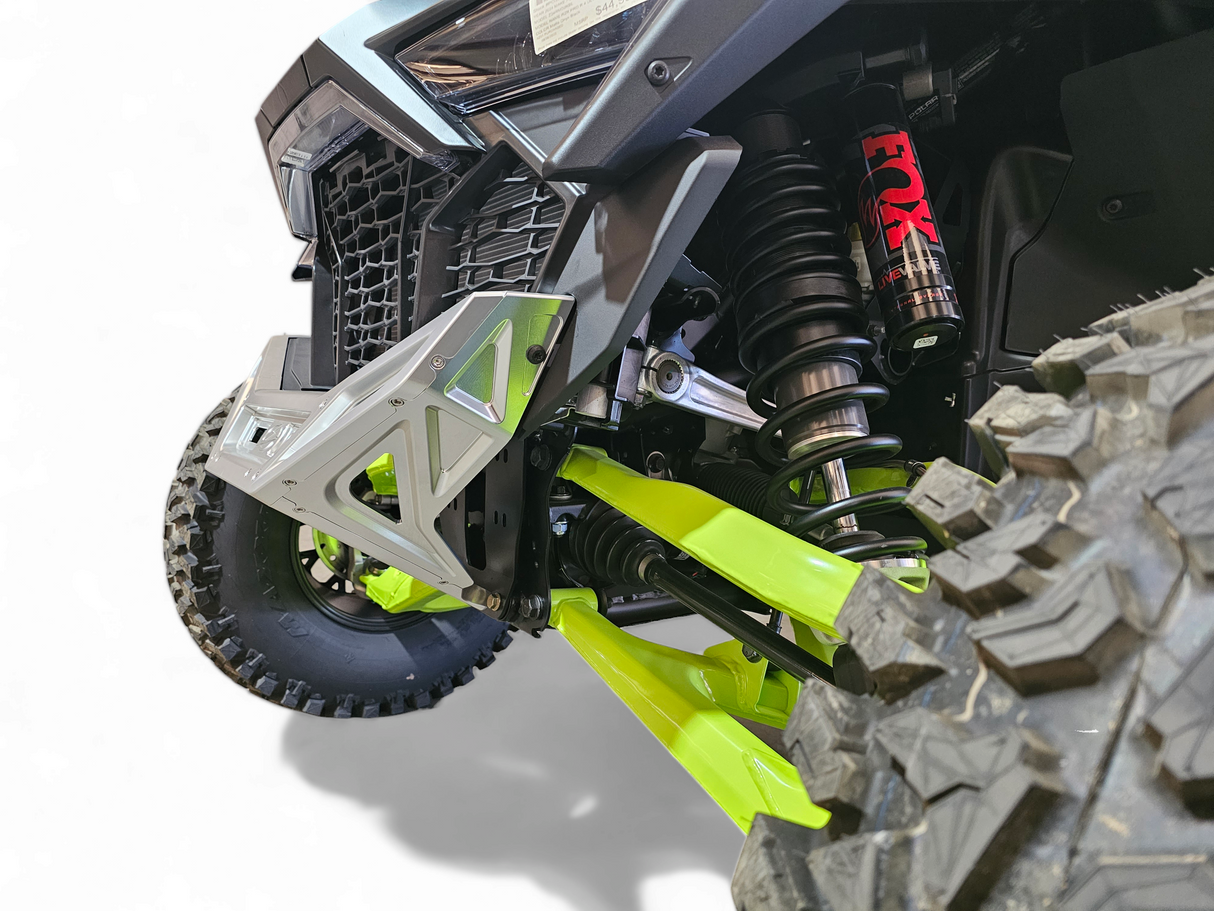 2022-2026 Polaris RZR Pro R, Pro S, Turbo R Machined Billet Front Winch Bumper (Clear Anodize) www.elektricoffroad.com