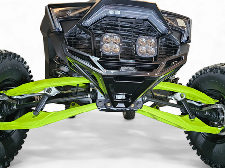 2022-2026 Polaris RZR Pro R, Pro S, Turbo R Machined Billet Front Winch Bumper (Black Anodize) www.elektricoffroad.com