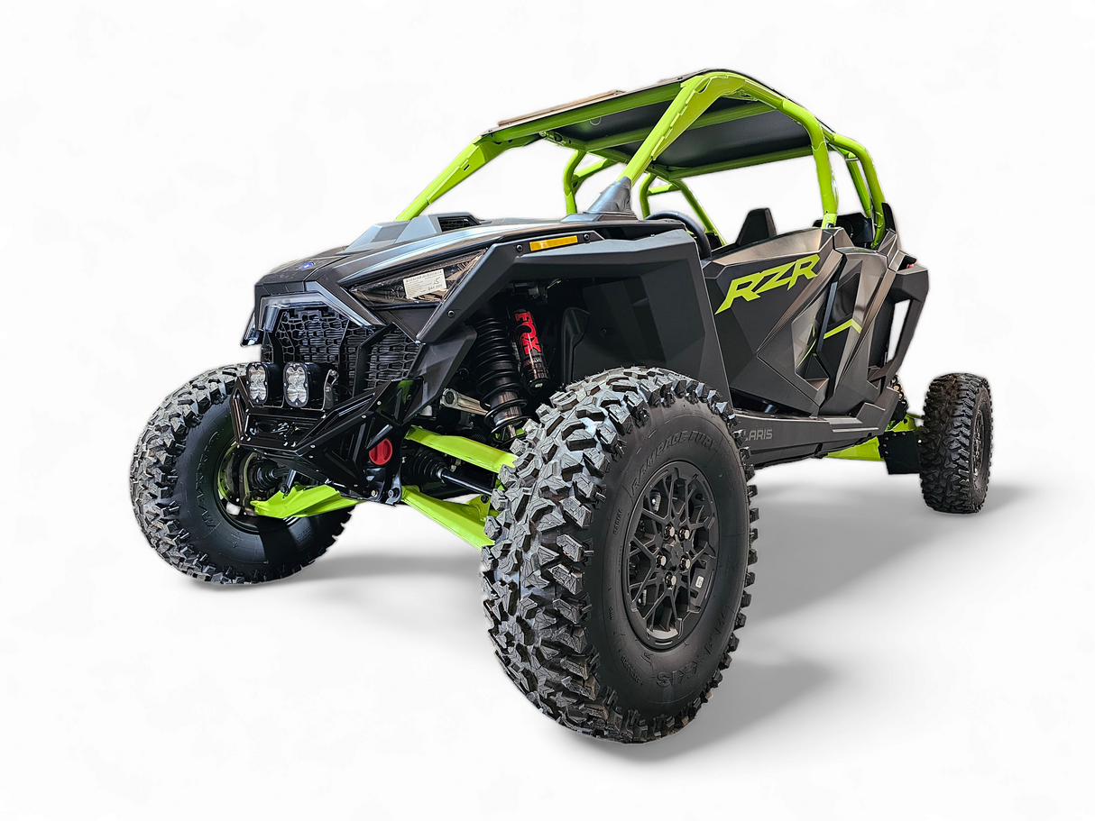 2022-2026 Polaris RZR Pro R, Pro S, Turbo R Machined Billet Front Winch Bumper (Black Anodize) www.elektricoffroad.com