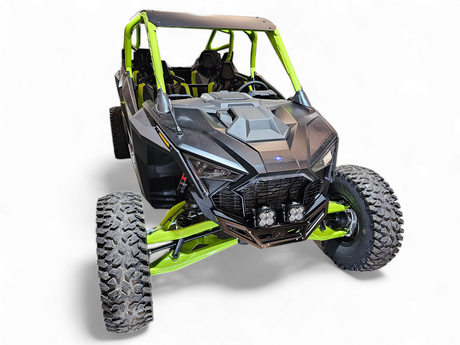 2022-2026 Polaris RZR Pro R, Pro S, Turbo R Machined Billet Front Winch Bumper (Black Anodize) www.elektricoffroad.com