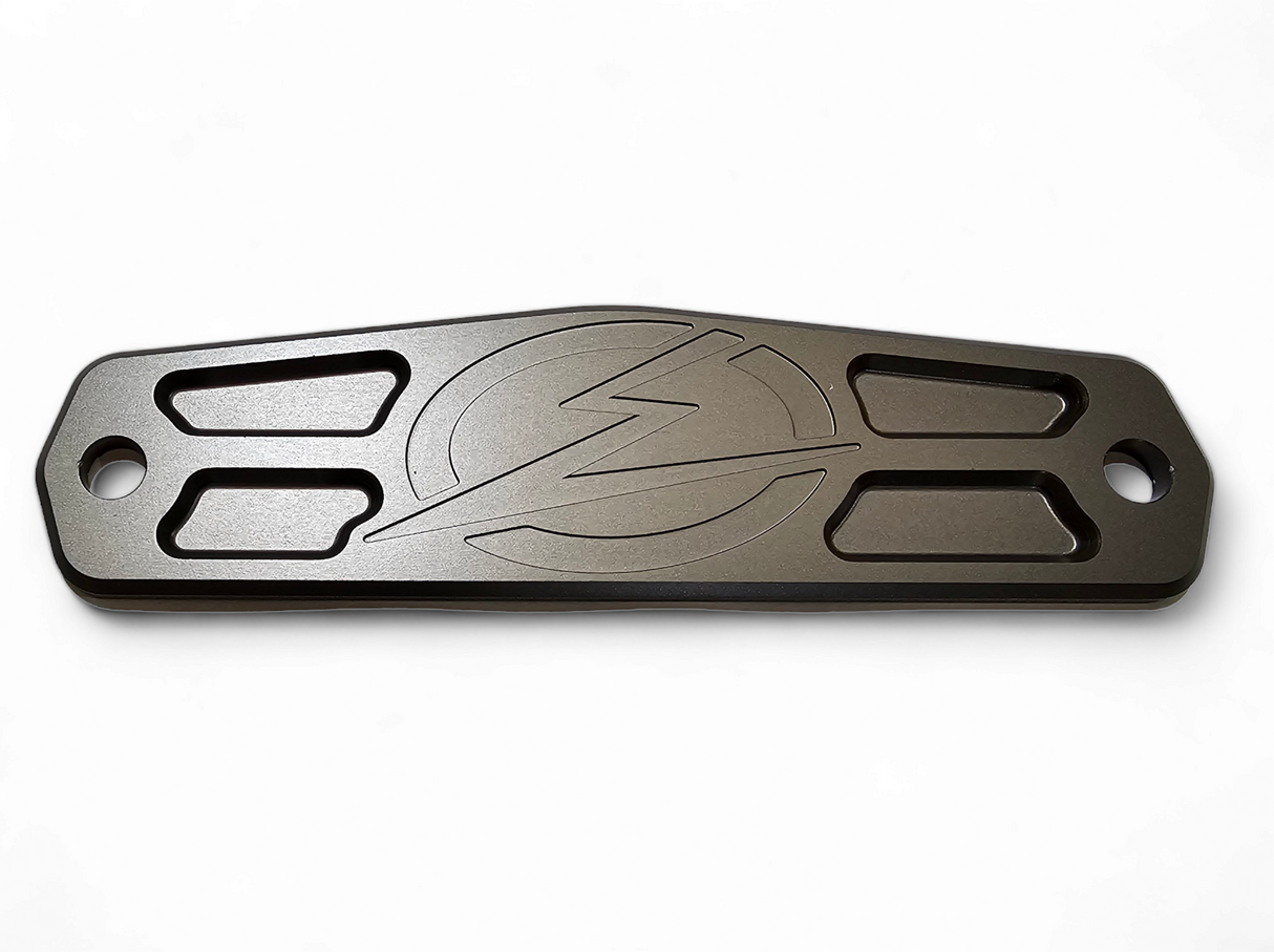 Elektric Offroad Designs UTV Winch Fairlead Cover Plate | Gun Metal www.elektricoffroad.com