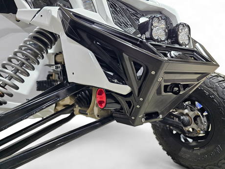 2017 to Current Can-Am X3 Maverick Machined Billet Front Winch Bumper (Black Anodize) www.elektricoffroad.com