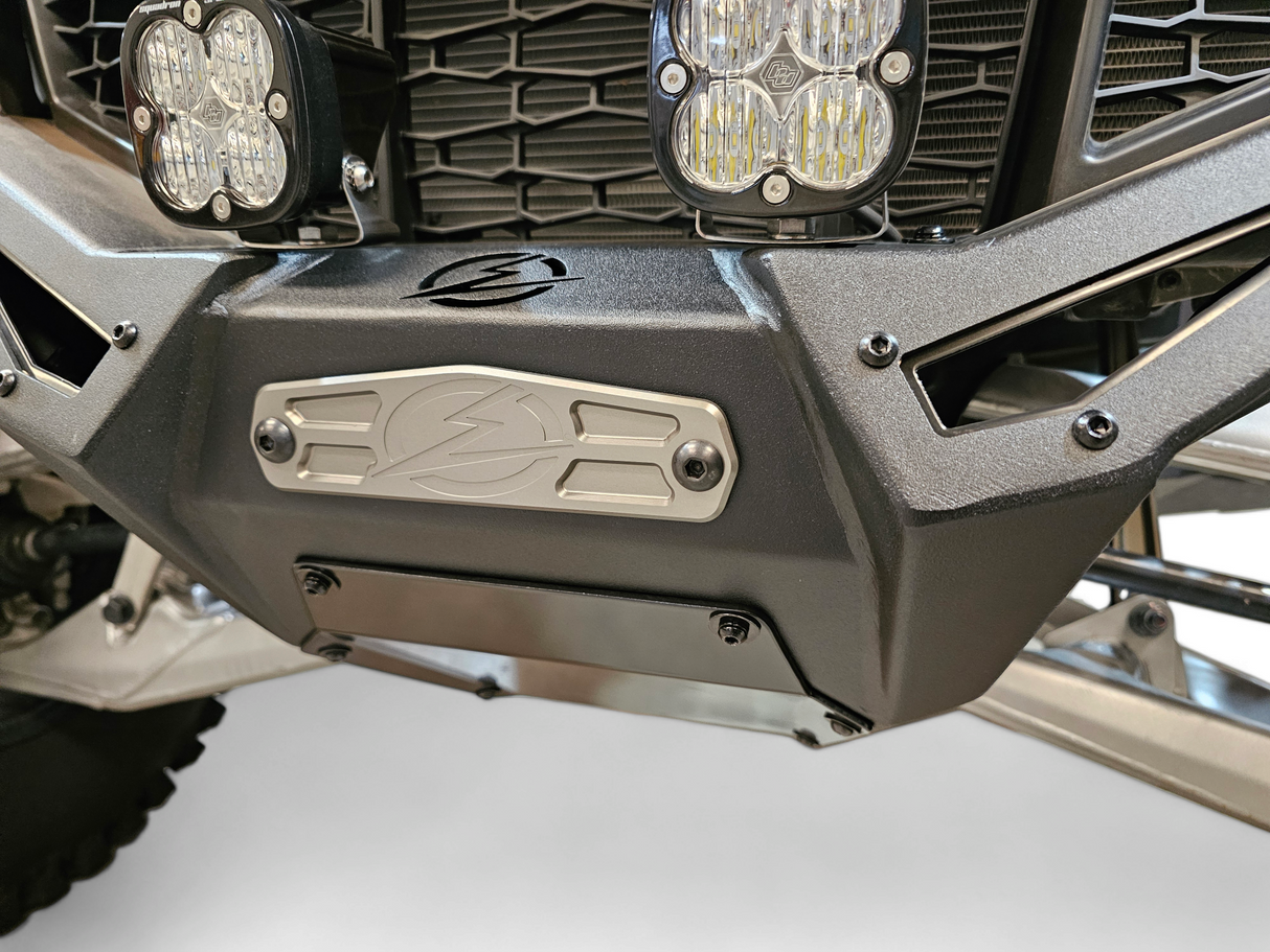 Elektric Offroad Designs UTV Winch Fairlead Cover Plate | Gun Metal www.elektricoffroad.com
