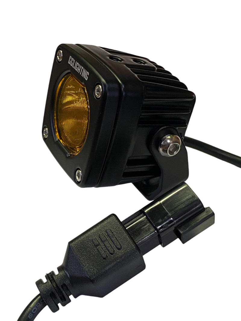 GP5 Single LED Pod Light Amber + Free Clear Lens by GG Lighting