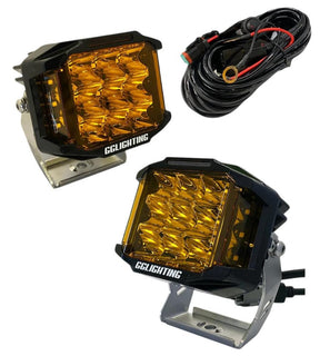 CB60 Amber Pod Bundle With Wiring Harness GGLighting