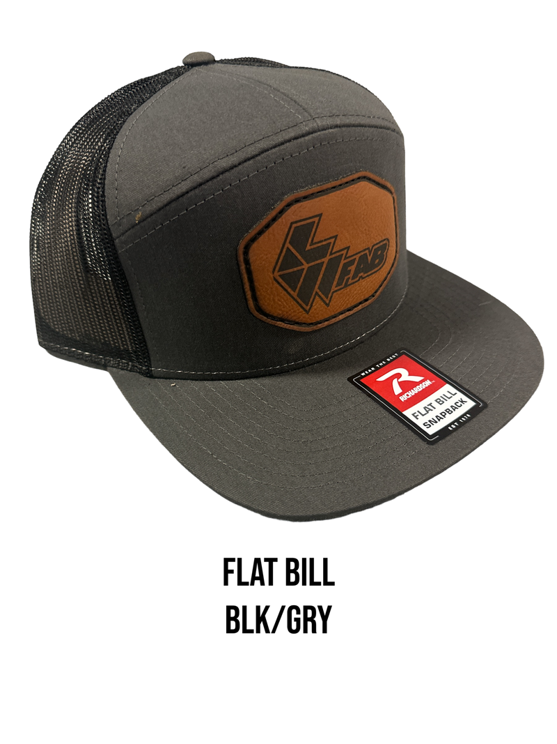 L&W Logo Snapback Hat- Leather Patch